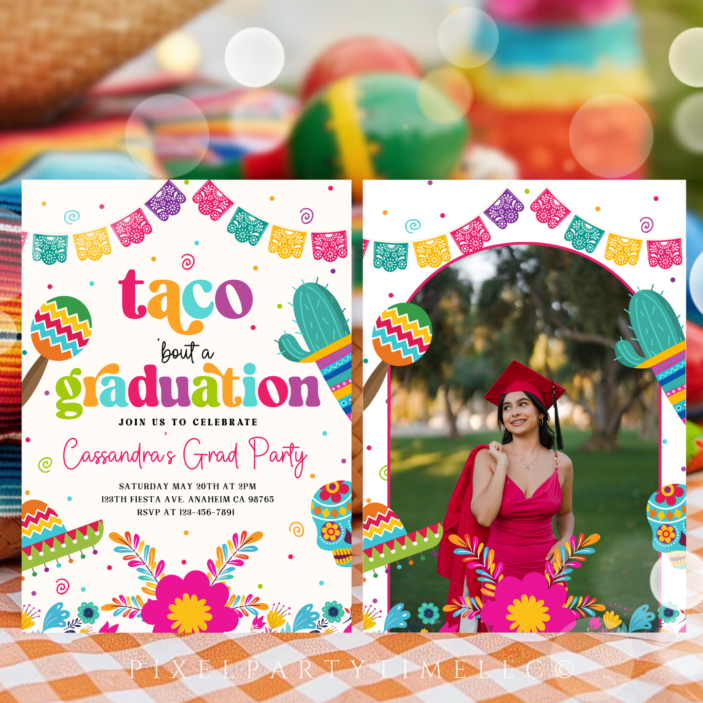 Taco Bout Graduation Party Invitation
